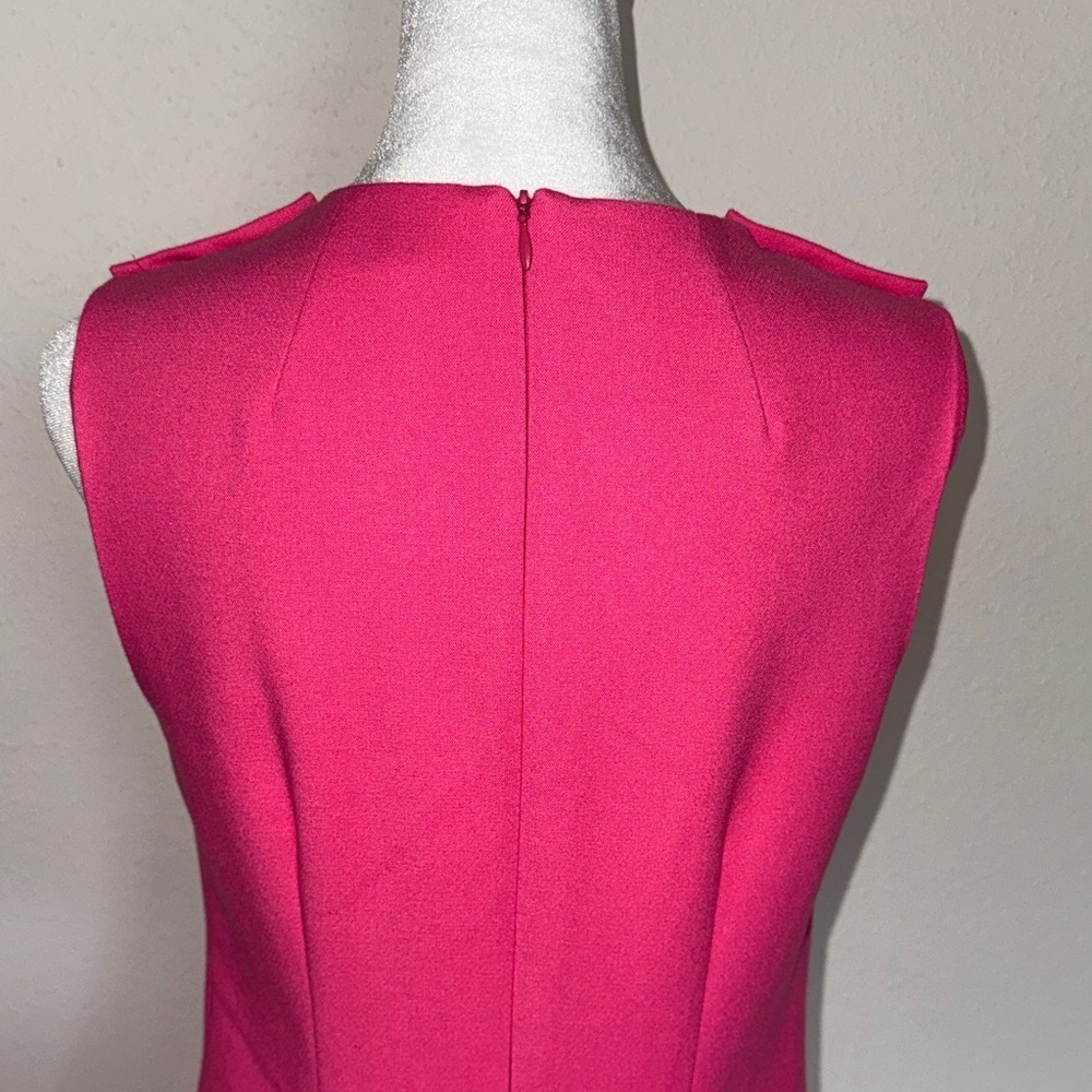 Shoshanna Vibrant Pink Professional Mini Sleeveless Dress Size 4 - Picture 9 of 10
